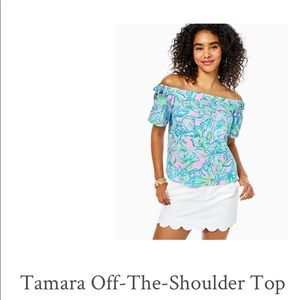 Lilly Pulitzer off the shoulder top
